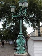 green lantern downtown in Gothenburg, Sweden