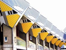 cube houses on stilts rotterdam