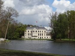 castle at the pond