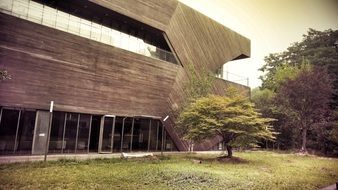building of paju book city complex in garden, South Korea