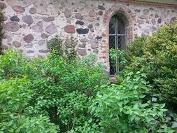 wall in church with window