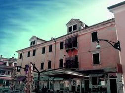 building in the square in the city center