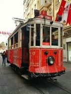 retro tram in istanbul