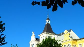 spire of a villa in the seaside resort