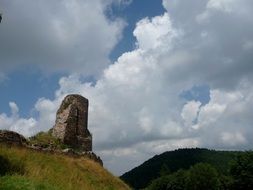 The ruins of the Lichnice Castle, Czech Republic