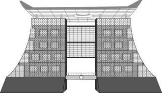 Flagstaff House Accra Ghana drawing