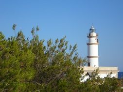 white lighthouse tower