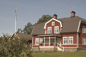 Nice house in summer time in smaland
