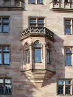 oriel on a historic building in Saarbrucken