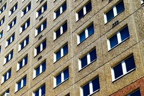 identical Windows of an apartment building