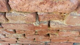 brickwork pattern textured wall close