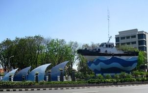 monument ship in indonesia