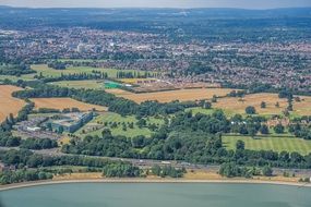 incredible aerial view in london