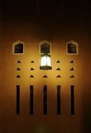 traditional house at night in saudi arabia