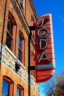 club sign on the building