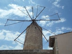Old windmill against the sky