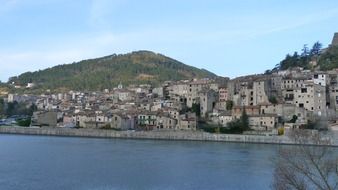 landscape of the Durance river, Haute Provence