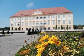 Landscape of castle in Lower Austria