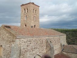 stone building with tower