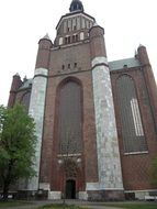 brick building of the old church in stralsund