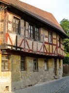 Timber framed house of Middle Ages