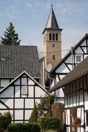 protestant church in a village