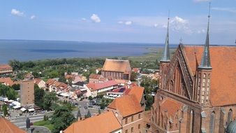 roofs of houses in Frombork