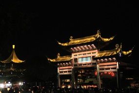 nanjing fuzimiao architecture at night