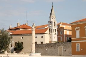 old town stone church in croatia