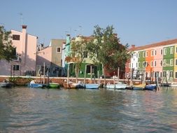 Burano is an island in Venice, Italy