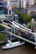 cruise boat on the Thames in London