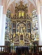 altar of Minor Basilica of St. Michael the Archangel, Austria, Mondsee