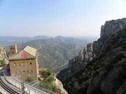 Montserrat on the mountainside