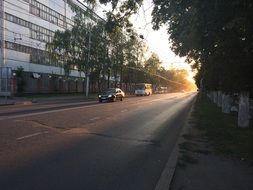 City road in Russia