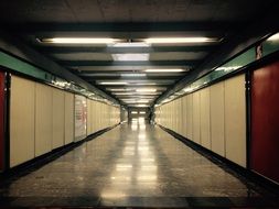 City metro without people