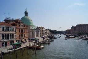 old houses near canal in venice