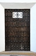entrance doors to the building