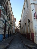 narrow road between buildings