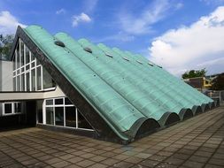 church in berlin with unusual roof