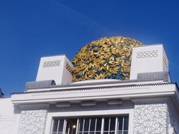 art installation on the roof of a building