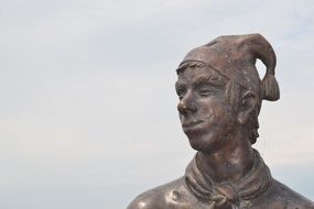 bronze statue near lake constance