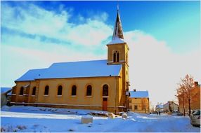 snow ice church
