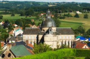 Rural landscape amongst the picturesque nature of Dordogne