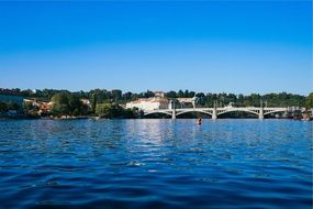 water bridge buildings