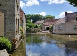 French village of middle ages