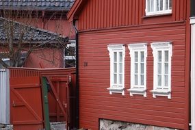 red building with metal roof