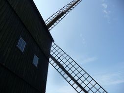 wing of a windmill close up