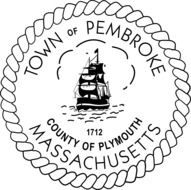 black and white emblem of the Town of Pembroke in massachusetts