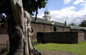 old architecture in dunham-massey park