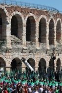 people in roman theater